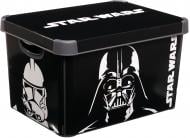 Контейнер для хранения с кришкой Curver 225229 Star Wars черный 230x300x400 мм