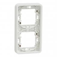Рамка двухместная Schneider Electric Mureva Styl вертикальная белый MUR39151