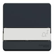 Выключатель кнопочный одноклавишный Schneider Electric Mureva Styl без подсветки черный MUR34029 Выключатель кнопочный одноклавишный Schneider Electric Mureva Styl без подсветки черный MUR34029