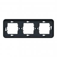 Рамка трехместная Schneider Electric Mureva Styl горизонтальная черный MUR34109