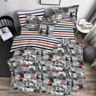 Комплект постельного белья Бязь 17-0538-1 London Street 160х220 см мультиколор MirSon Комплект постельного белья Бязь 17-0538-1 London Street 160х220 см мультиколор MirSon