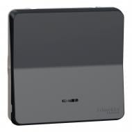 Выключатель кнопочный одноклавишный Schneider Electric Mureva Styl с подсветкой черный MUR35127 Выключатель кнопочный одноклавишный Schneider Electric Mureva Styl с подсветкой черный MUR35127