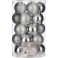 Набор елочных шаров 25 шт. House of Seasons d 80 мм серебро 1015764