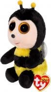 М'яка іграшка TY Beanie Boos 36849 бджілка "BUZBY" 15 см чорний із жовтим