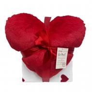 Набір Gift Pink Heart подушка декоративна і плед 130x160 см червоний La Nuit