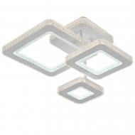 Люстра стельова Victoria Lighting LED з пультом 80 Вт без цоколя білий Dinner/PL3 white