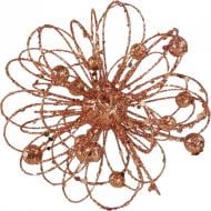 Декорация новогодняя завиток с присыпкой цвет в ассортименте 12 см EPI-RS1Q1031-2