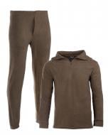 Термобілизна Mil-Tec OD THERMOFLEECE UNDERWEAR WITH ZIPPER 11220001 р.XXXL зелений