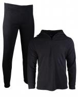 Термобілизна Mil-Tec BLACK THERMOFLEECE UNDERWEAR WITH ZIPPER 11220002 р.S чорний