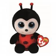 Мягкая игрушка TY Beanie Boos 36850 Божья коровка Izzy 15 см черный с красным