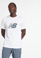 Футболка New Balance Sport Jersey Logо MT43906-WT р.р.S белый