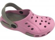 Сабо для дівчаток HW р.25 рожево-сірий (ls-23095)