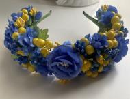 Віночок дитячий Luna Kids Волошковий синьо - жовтий vs1144