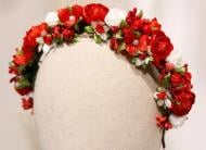 Віночок дитячий Luna Kids Трояндочки червоний vs1115