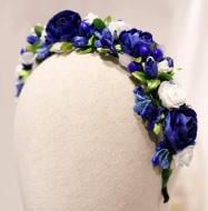 Віночок дитячий Luna Kids Трояндочки сині vs1113