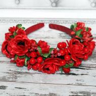 Віночок дитячий Luna Kids Маки широкий vs1145