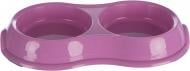 Миска Trixie для кошек двойная пластик 2x0.2 л 11 cм (249985)