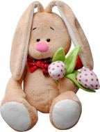 Мягкая игрушка Stip Зайка кроха с тюльпанами 35 см бежевый
