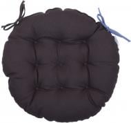 Подушка на стілець Home Line Відпочинок 40 см з зав'язками двокольорова денім-графіт