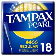 Тампони Tampax Pearl Regular з аплікатором 18 шт.