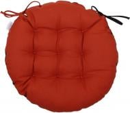 Подушка на стілець Home Line Відпочинок 40 см з зав'язками двокольорова теракот-шоколад