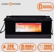 Аккумулятор Аккумулятор LP LiFePO4 24 V - 90 Ah (BMS 80A) пластик LogicPower LiFePO4