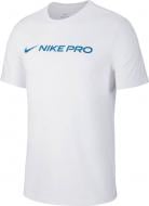 Футболка Nike M NK DRY TEE NIKE PRO CD8985-100 р.XL белый