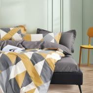 Комплект постельного белья Geometry grey семейный разноцветный La Nuit