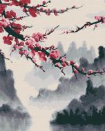 Картина по номерам Ветка сакуры 40x50 см Riviera Blanca