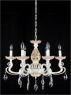 Люстра подвесная Victoria Lighting 6xE14 слоновая кость Flam/SP6