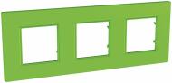 Рамка трехместная Schneider Electric Unica QUADRO BIO универсальная зеленый MGU4.706.28