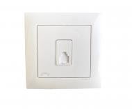 Розетка телефонная Efapel Logus RJ11 белый