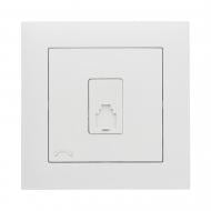 Розетка телефонная Efapel Logus IP20 белый 21251 TBR