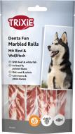 Косточка Trixie для чистки зубов Трикси Denta Fun мраморная говядина 12 см 70 г 6 шт (31225)