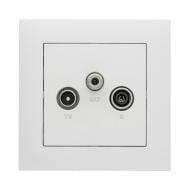 Розетка TV+R+SAT оконечная Efapel Logus IP20 белый 21543 TBR
