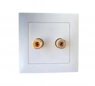 Розетка акустическая Efapel Logus белый