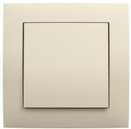 Выключатель проходной одноклавишный Efapel Logus без подсветки слоновая кость Выключатель проходной одноклавишный Efapel Logus без подсветки слоновая кость