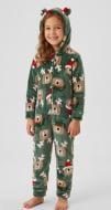 Кигуруми-пижама для девочек/для мальчиков HW принт Олени р.146-152 разноцветный 0349