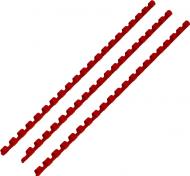 Пружина для брошурування DA пластикова 38 мм червона 50 шт. 1220201380406