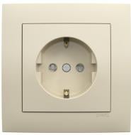 Розетка с заземлением Efapel Logus 2P+Z 16 А 250 В без шторок слоновая кость