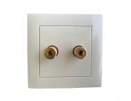 Розетка акустическая Efapel Logus кремовый