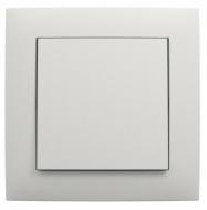 Вимикач одноклавішний Efapel Logus без підсвітки металік крижаний 21011 TGE