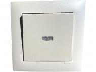 Вимикач одноклавішний Efapel Efapel Logus з підсвіткою білий 21012 TGE