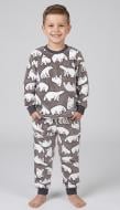 Пижама для девочек/для мальчиков HW Полярные медведи р.116-122 коричневый/белый 0345 Пижама для девочек/для мальчиков HW Полярные медведи р.116-122 коричневый/белый 0345