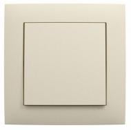 Выключатель проходной одноклавишный Efapel Logus без подсветки металлик перламутровый