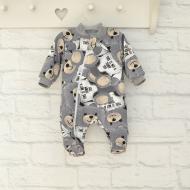 Чоловічок унісекс Blanka Ведмедик р.68 сірий 110020