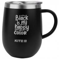 Термокружка Black is my happy color 360 мл K22-378-01-2 KITE