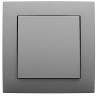 Вимикач прохідний одноклавішний Efapel Logus без підсвітки металік алюмінієвий 21071 TAL Вимикач прохідний одноклавішний Efapel Logus без підсвітки металік алюмінієвий 21071 TAL