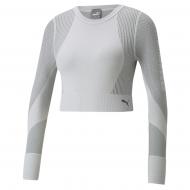 Футболка Puma Train Seamless Fitted LS 52102972 р.XS светло-серый