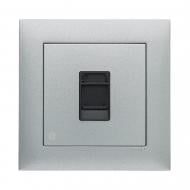 Розетка компьютерная Efapel Logus RJ45 5e алюминий 21453 TAL